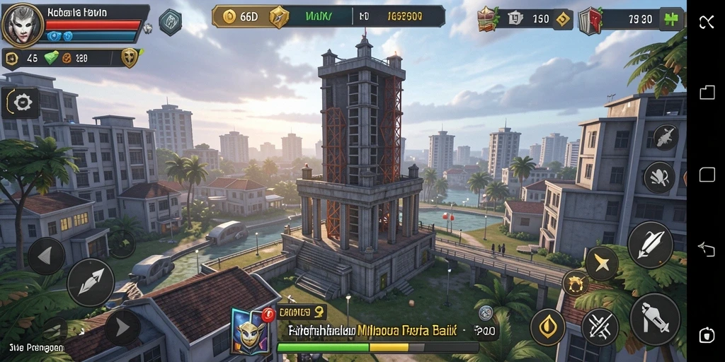 Gameplay menara pertahanan yang seru dan mendebarkan.