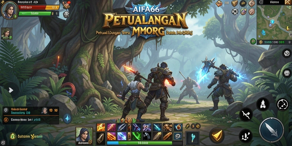 Tampilan gameplay AIFA66 yang mendebarkan dalam dunia MMORPG.