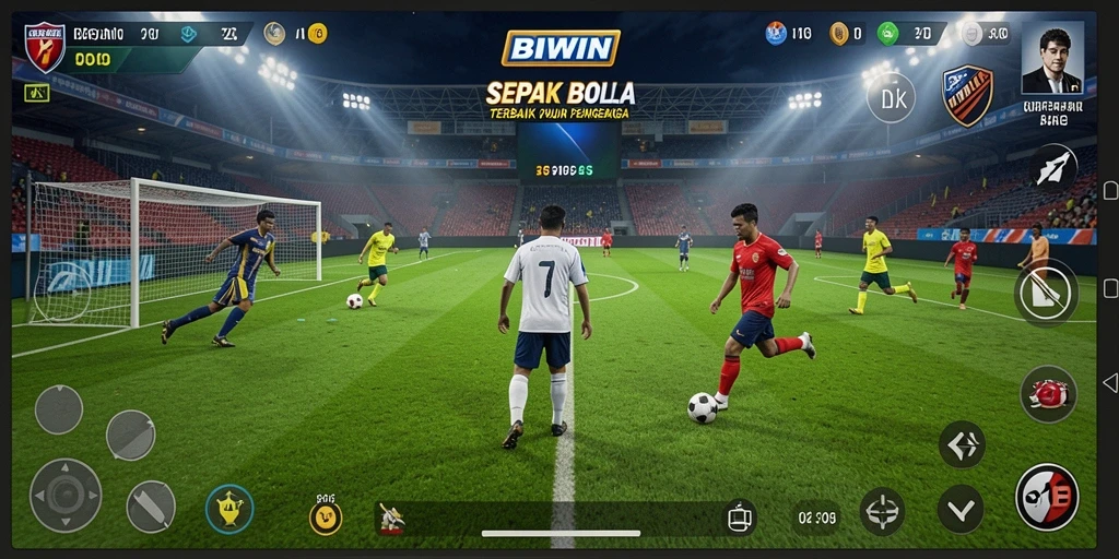 Tampilan gameplay BIWIN dengan aksi seru di lapangan.