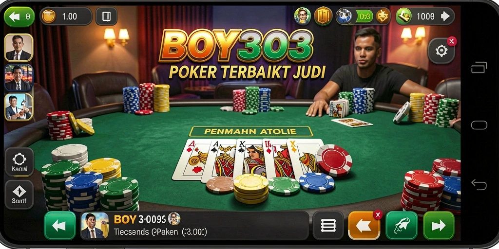 Tampilan gameplay menarik dari game Poker BOY303 dengan berbagai fitur menarik.