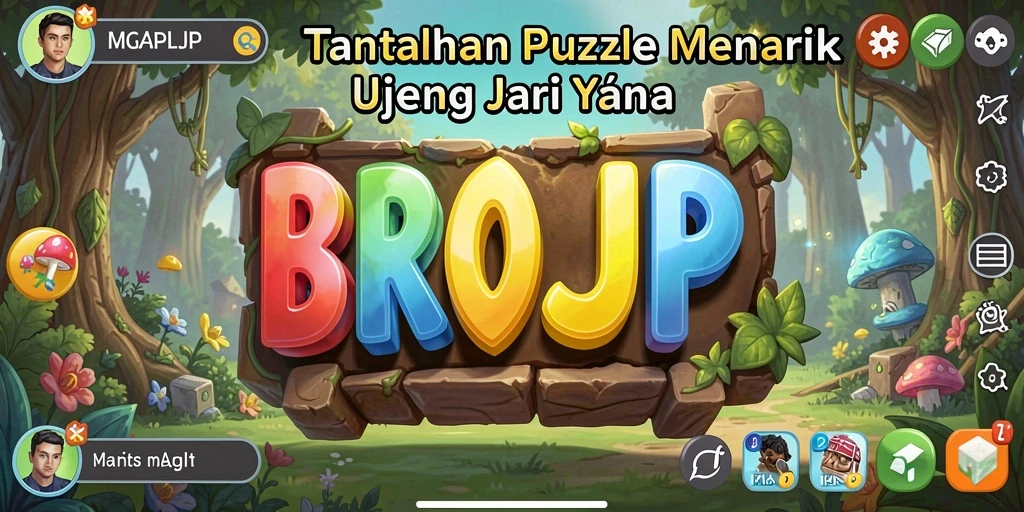Tampilan gameplay <strong>BROJP</strong> yang penuh warna dan menantang.
