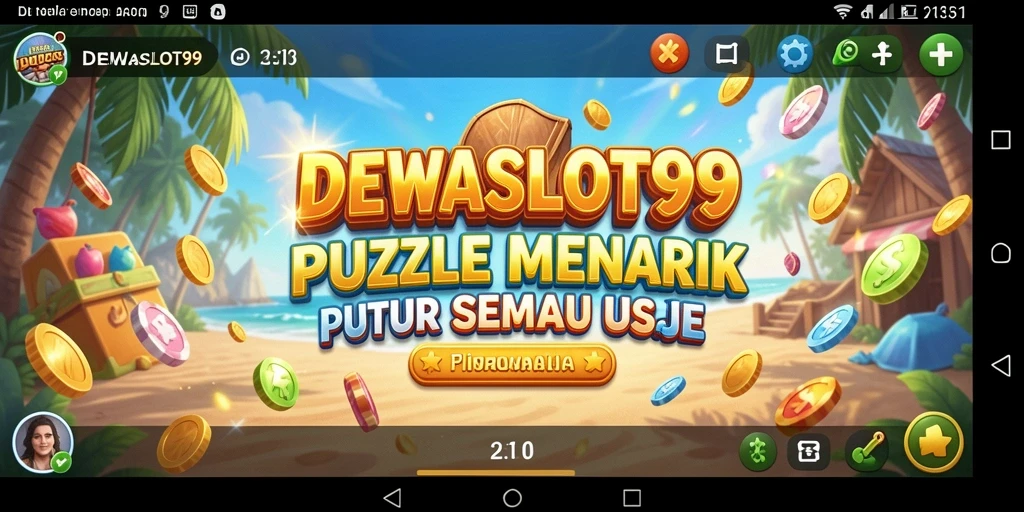 Tampilan gameplay DEWASLOT99 yang penuh warna dan menantang.