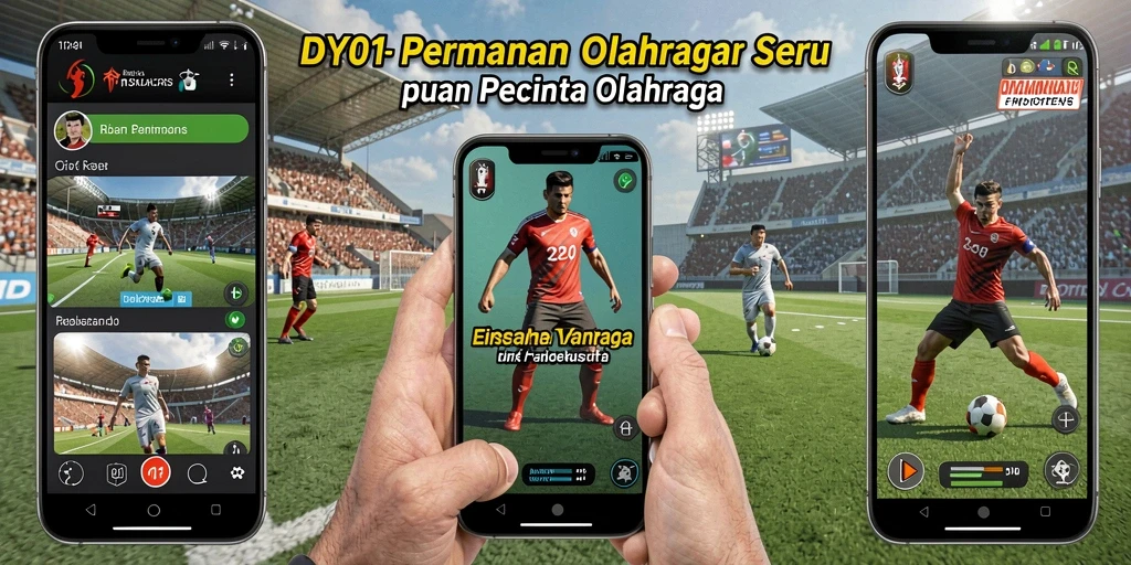 Tampilan gameplay menarik dari DY01 yang menggambarkan olahraga yang seru.