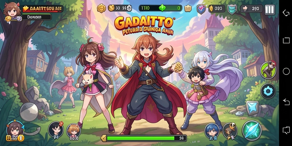 Tampilan gameplay seru di dunia anime GADAITOTO.