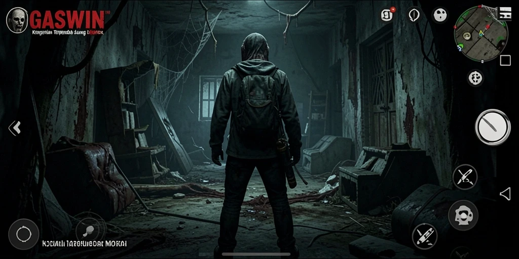 Gameplay GASWIN yang mencekam dan penuh kejutan.