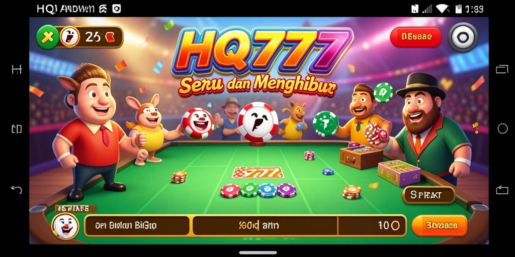 Tampilan gameplay Bingo yang mengasyikkan di HQ777.