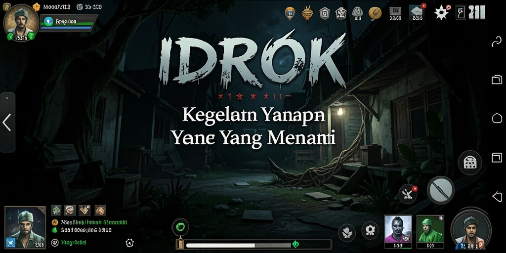 Tampilan gameplay menegangkan dalam IDROK dengan momen horor yang mendebarkan.