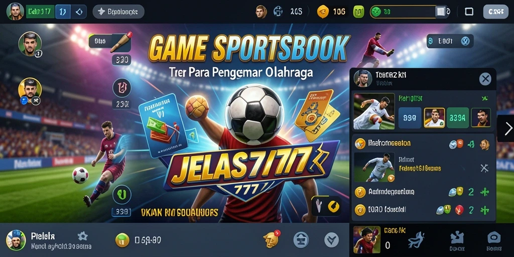 Tampilan antarmuka taruhan olahraga di aplikasi JELAS777.