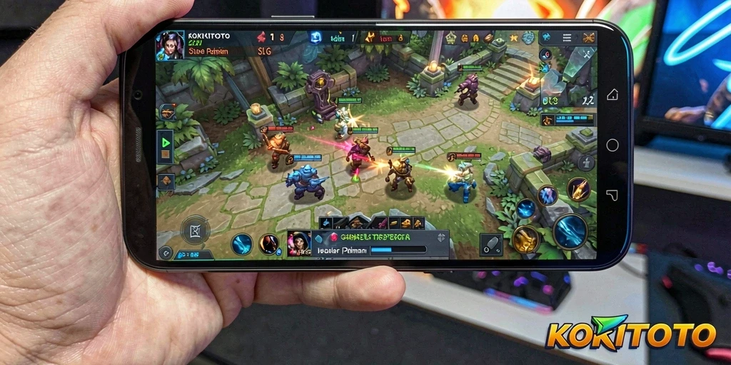 Tampilan gameplay KOKITOTO yang mendebarkan dalam strategi pembangunan kerajaan.