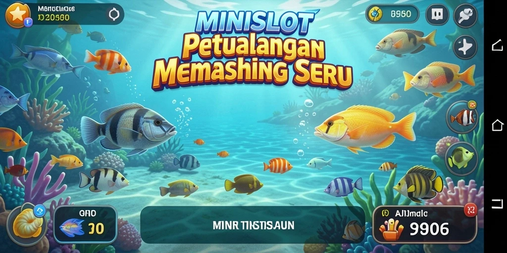 Tampilan menarik dari gameplay <strong>MINISLOT</strong> yang menawarkan pengalaman memancing yang realistis.