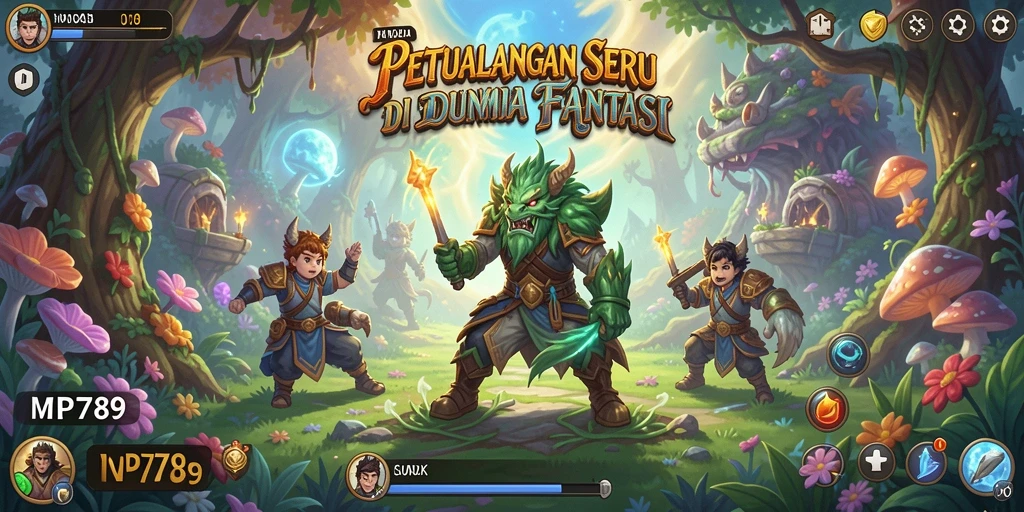 Tangkapan layar utama MVP789 saat pemain menjelajahi hutan misterius.