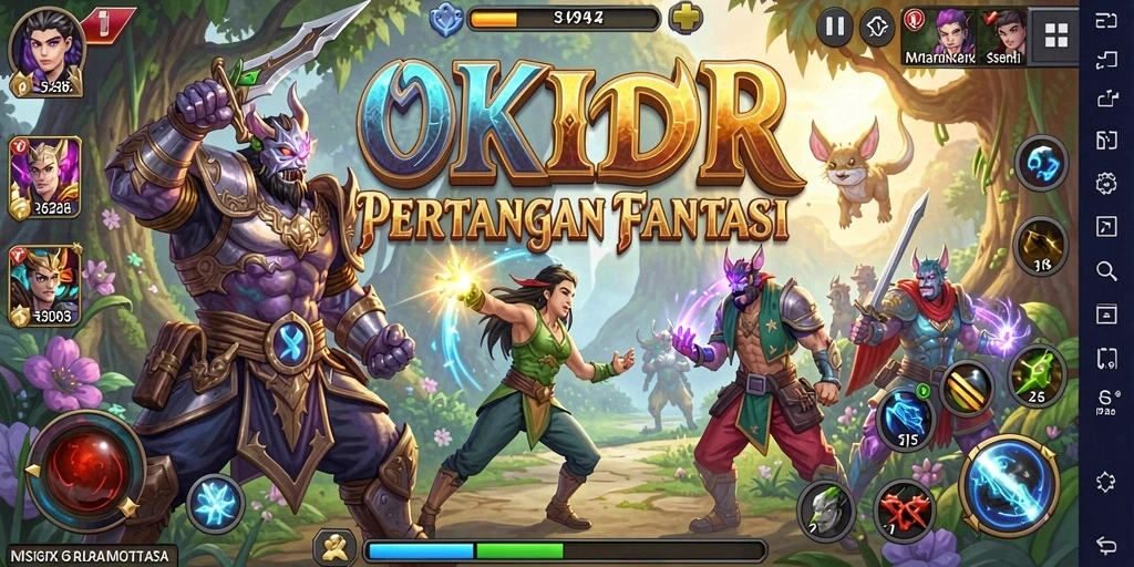 Menampilkan aksi seru di dunia fantasi OKIDR.