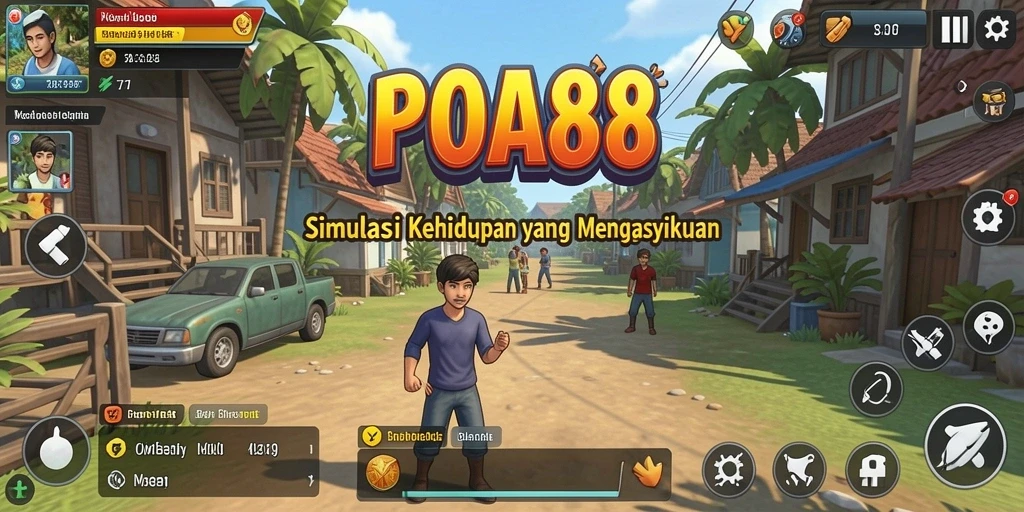 Menampilkan gameplay POA88 dengan interaksi karakter yang realistis.