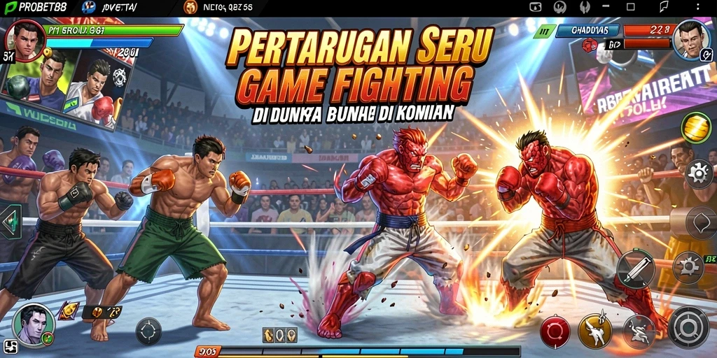Tangkapan layar menampilkan pertarungan seru dalam PROBET88 dengan grafis yang mengesankan.