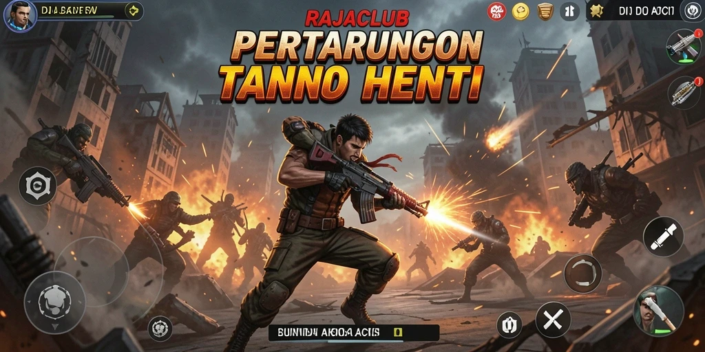 Tampilan mengesankan dari gameplay aksi di RAJACLUB.