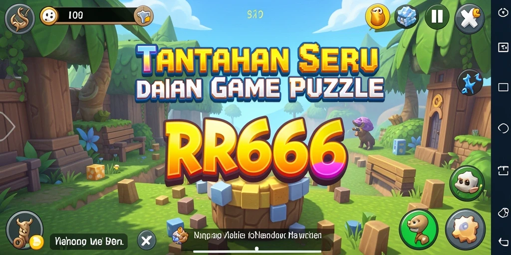 Gameplay seru menantang otak dalam RR666 dengan tampilan grafis menarik.