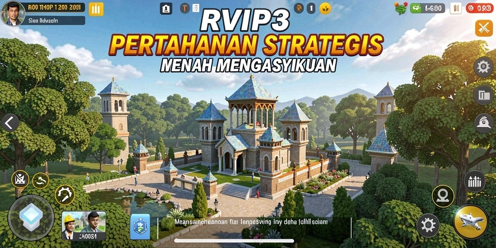 Tampilan gameplay Tower Defense yang menegangkan di RVIP3.