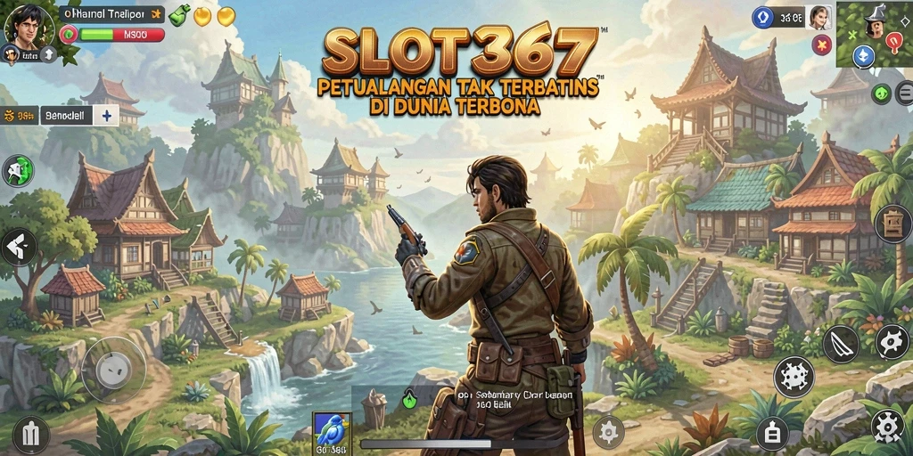 Screenshot gameplay menunjukkan petualangan seru di dunia terbuka.