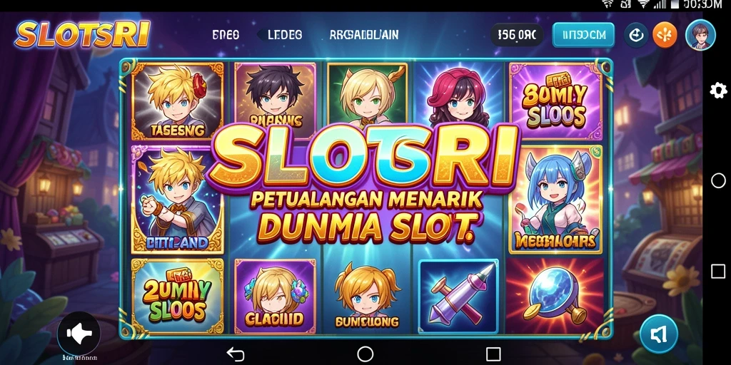 Tampilan gameplay SLOTSRI dengan karakter Anime yang menakjubkan.