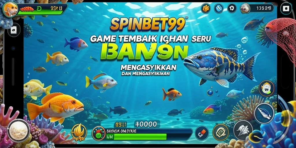 Gameplay menarik dalam SPINBET99 dengan ikan berwarna-warni.