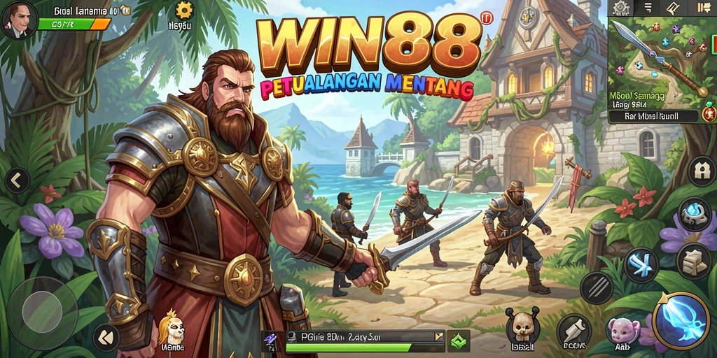 Screenshot gameplay WIN88 menampilkan aksi seru dalam petualangan RPG.
