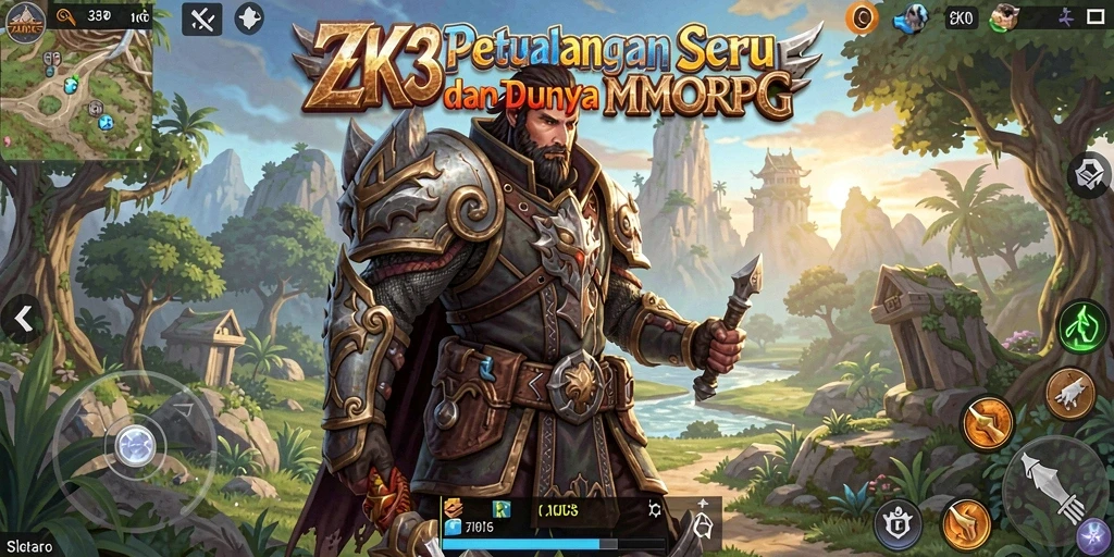 Tampilan gameplay seru dalam ZK3 yang penuh aksi.